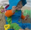 Infant on beach