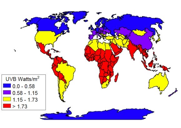 Vitamin D map